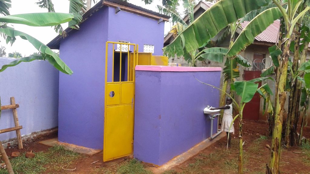 The new latrine offers privacy and is more sanitary.  A shower and hand-washing sink were added in 2017.